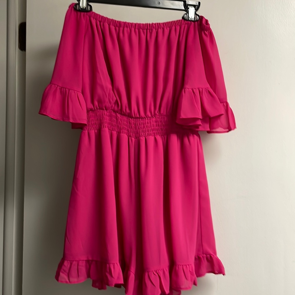 LIKE NEW Pink Lily Romper